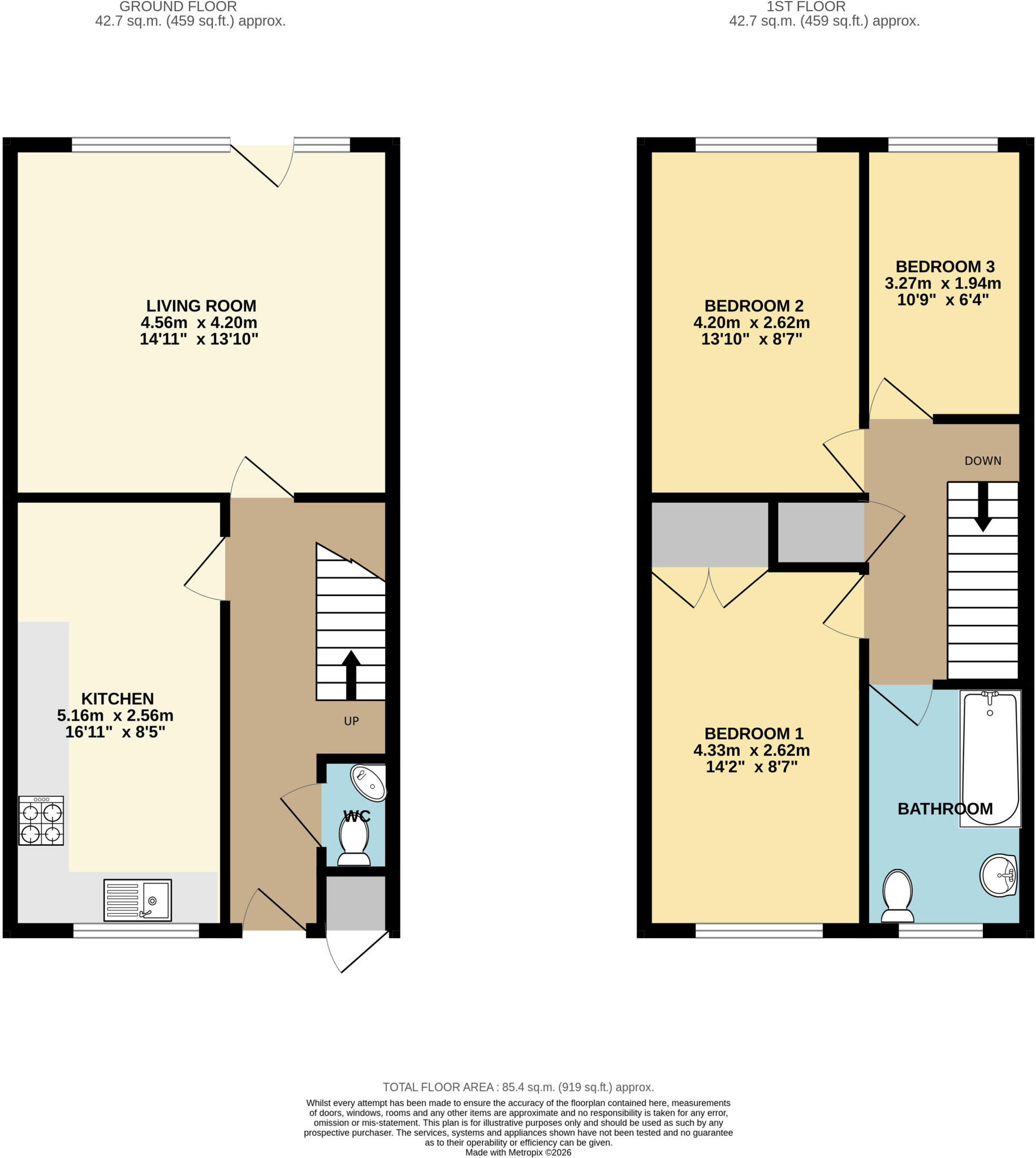 Skene Close, Bletchley, Milton Keynes, MK2 floorplan