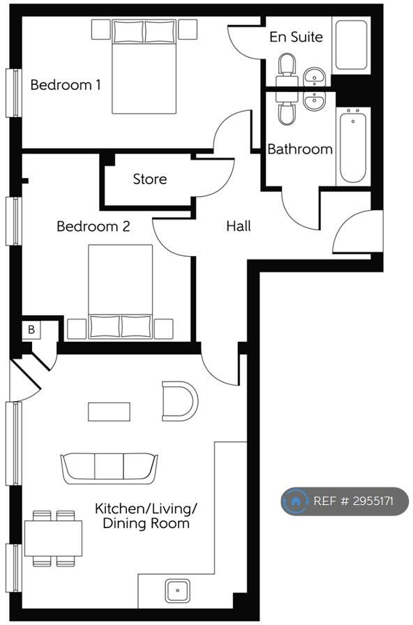 Bartley Square, Hook, RG27 floorplan