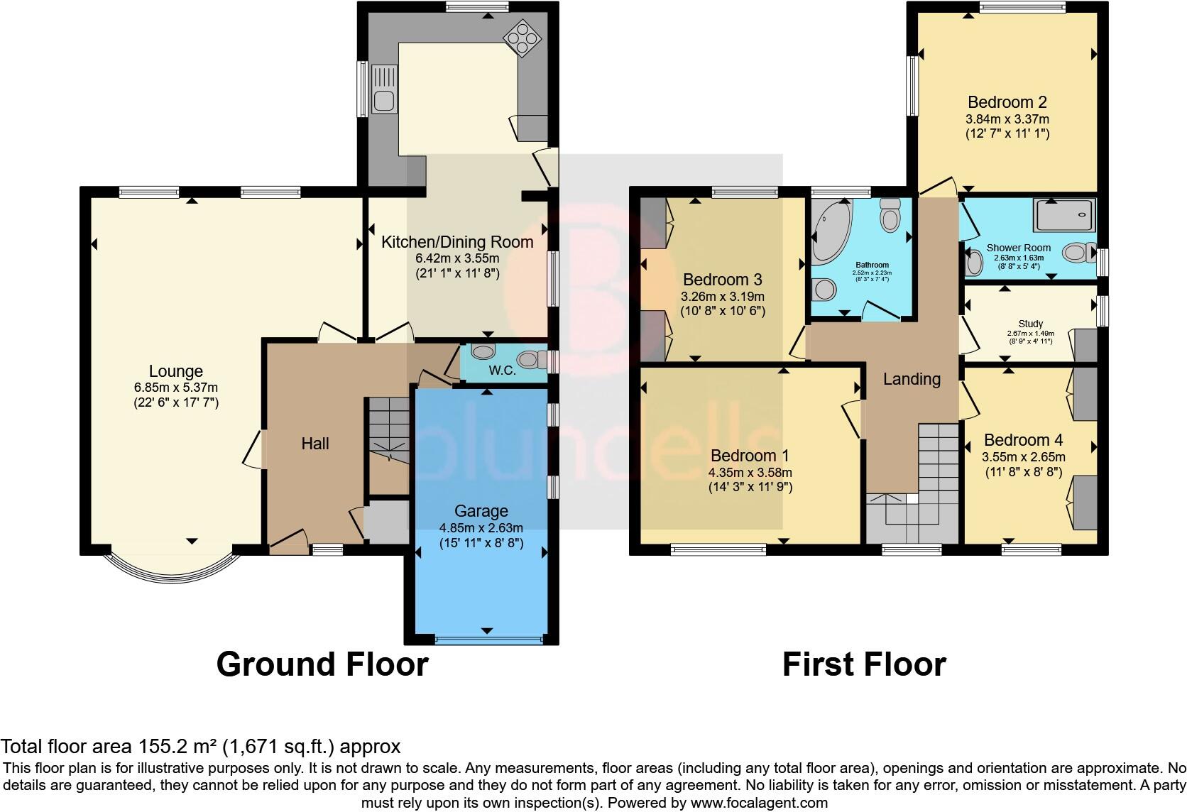 Riverside Drive, Sprotbrough, Doncaster, South Yorkshire, DN5 floorplan