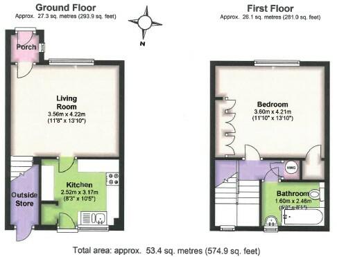 Crown Mews, Hungerford, Berkshire, RG17 0NR. floorplan