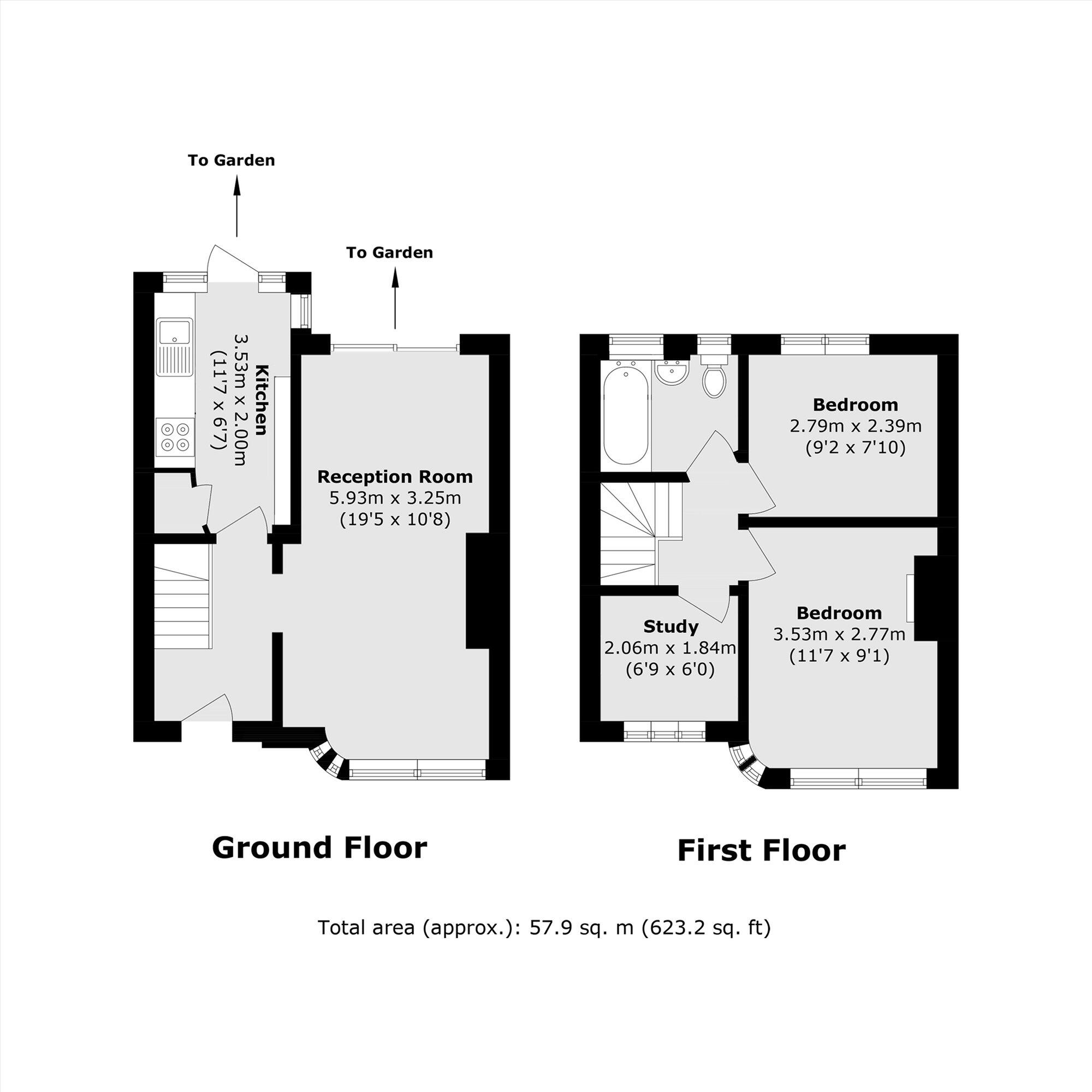 Woodhouse Avenue, Perivale floorplan