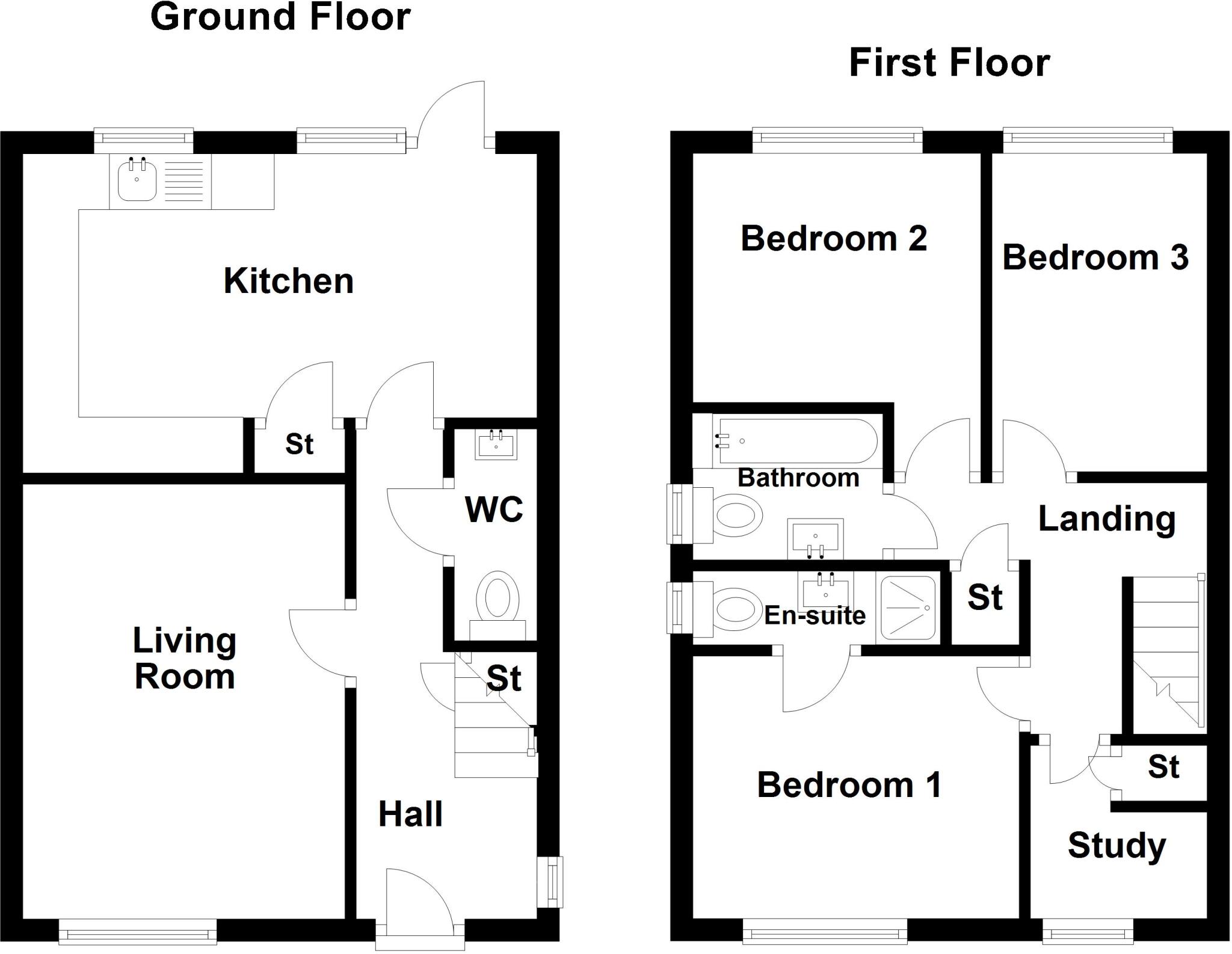 Northallerton 
Road, 
Leeming Bar, 
North Yorkshire, 
DL7 9FH floorplan