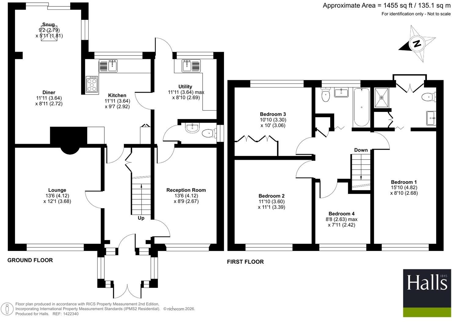 5 Broad Oak Crescent, Bayston Hill, Shrewsbury, SY3 0ND floorplan