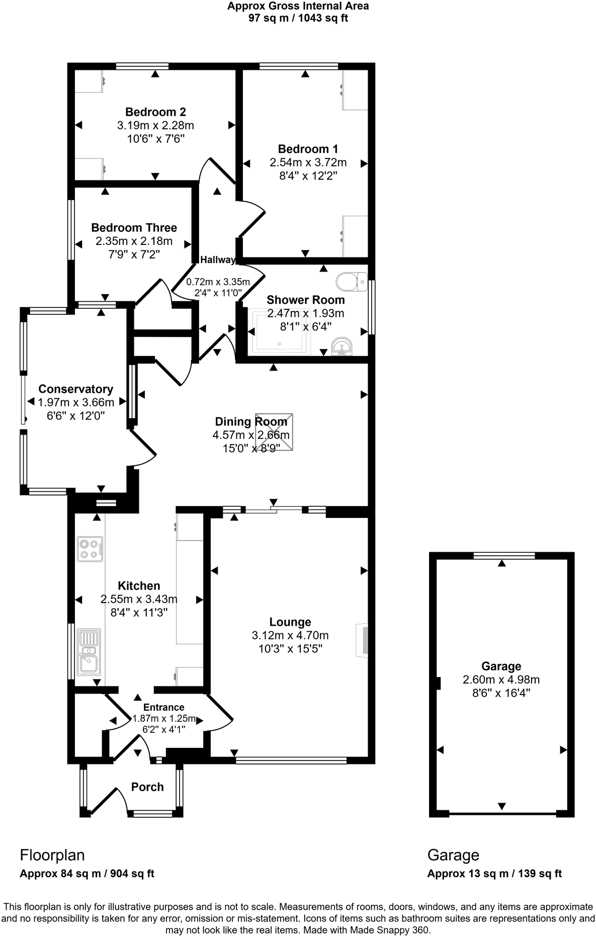 Heol Conwy, Abergele, Conwy, LL22 7UT floorplan