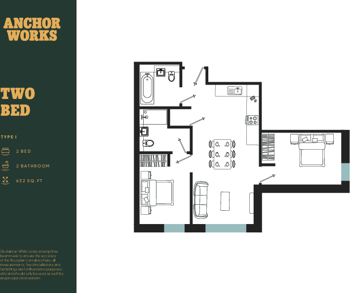 B102, Anchor Works, Dumballs Road, Cardiff(City), CF10 floorplan