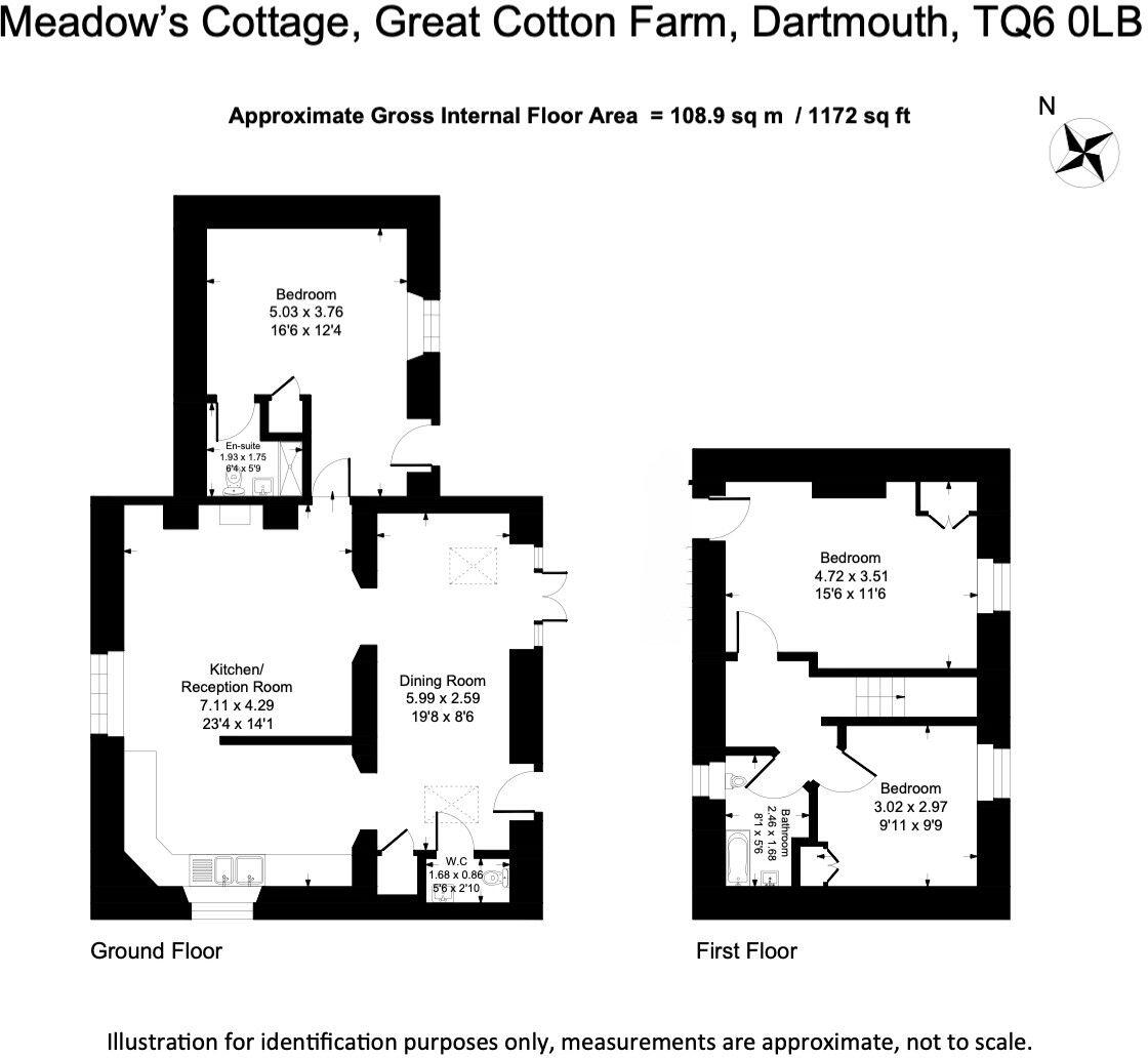 Meadow Cottage, Great Cotton Farm, Dartmouth floorplan