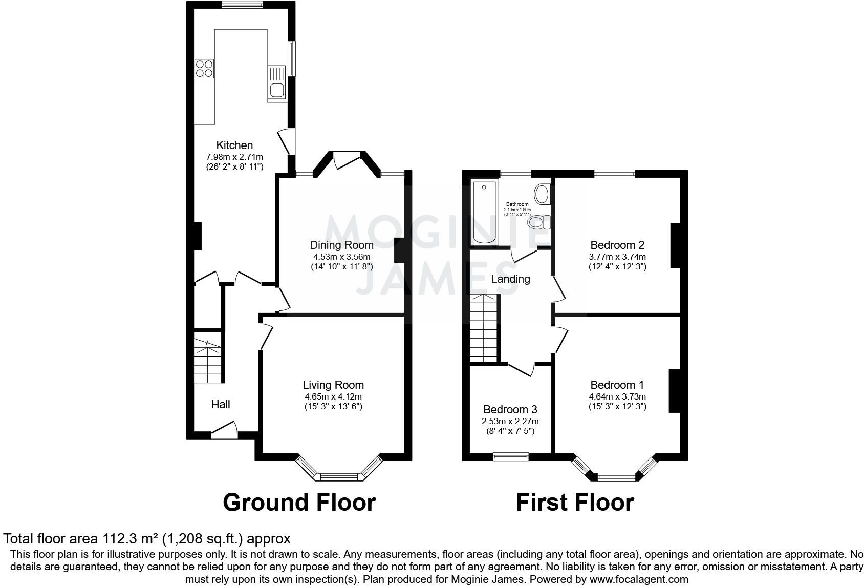 Axminster Road, Penylan, Cardiff, CF23 floorplan