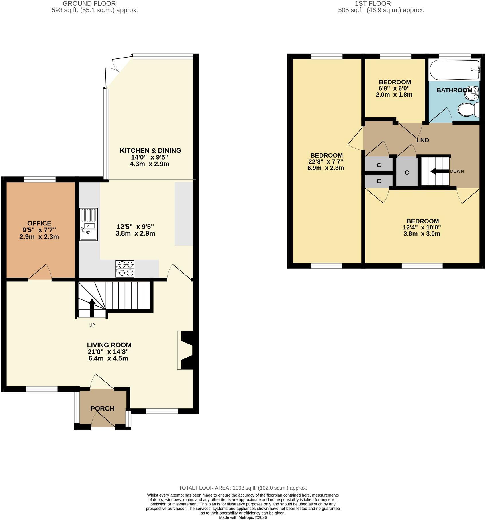 Jacomb Close, Lower Broadheath, WR2 floorplan