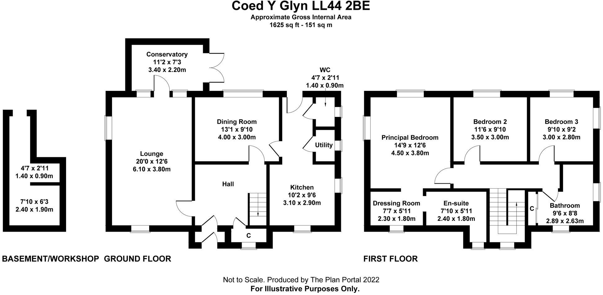 Dyffryn Ardudwy, LL44 floorplan