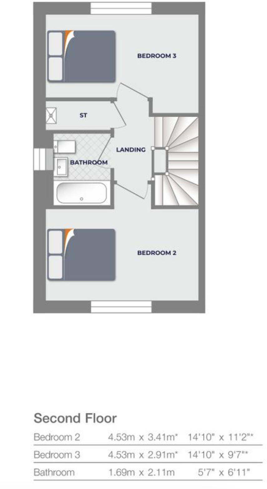Lance Grove, Pontefract, West Yorkshire, WF8 floorplan