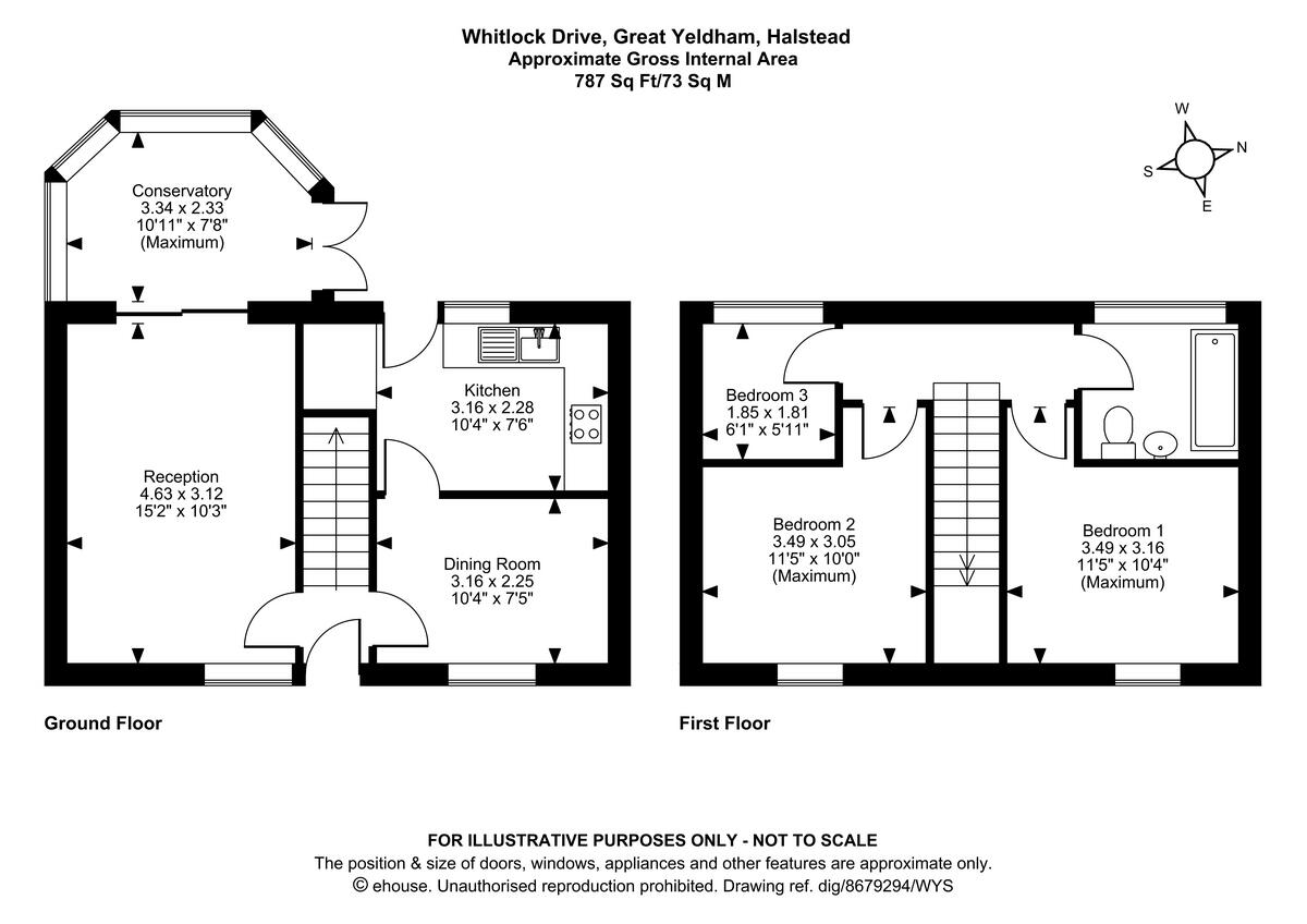 Whitlock Drive, Halstead floorplan