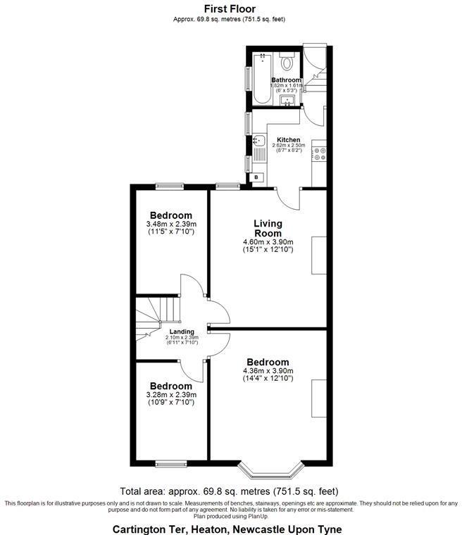 Cartington Terrace, Heaton, Newcastle Upon Tyne floorplan