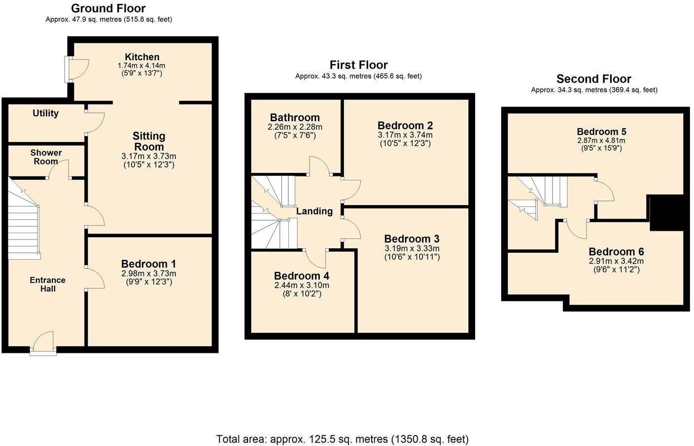 Union Road, Exeter floorplan