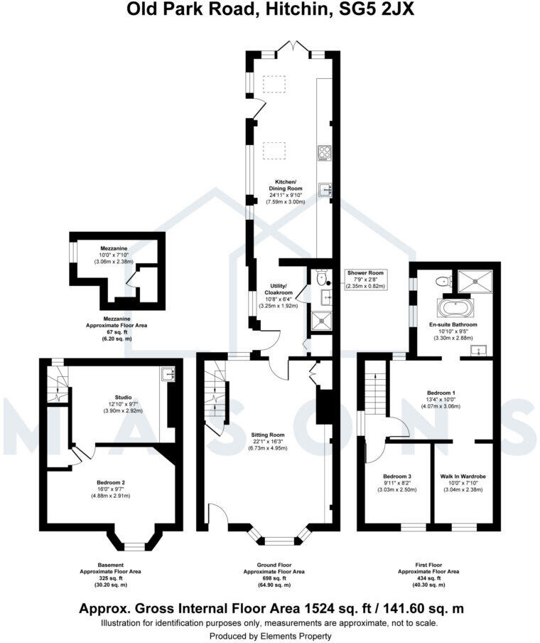 Old Park Road, Hitchin, Hertfordshire, SG5 2JX floorplan