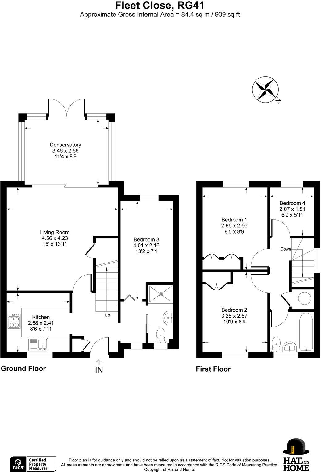 Fleet Close, Wokingham, Berkshire, RG41 floorplan