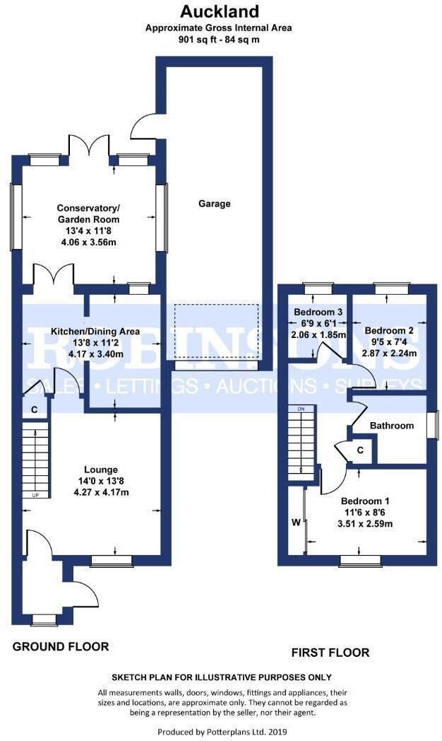 Auckland, Chester Le Street floorplan