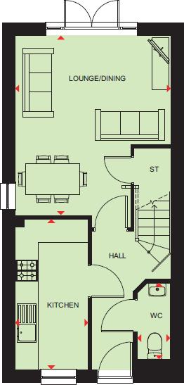 194 Elmers Gate, Houghton Regis, Bedfordshire, LU5 7BT floorplan