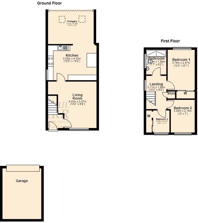 Coulson Close, Burntwood, WS7 1ZY floorplan