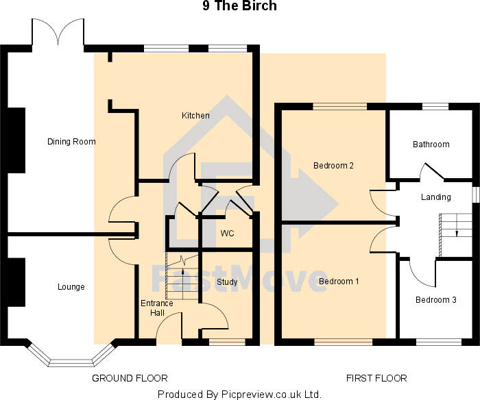 Birch Road, Berry Brow, Huddersfield, Kirklees floorplan