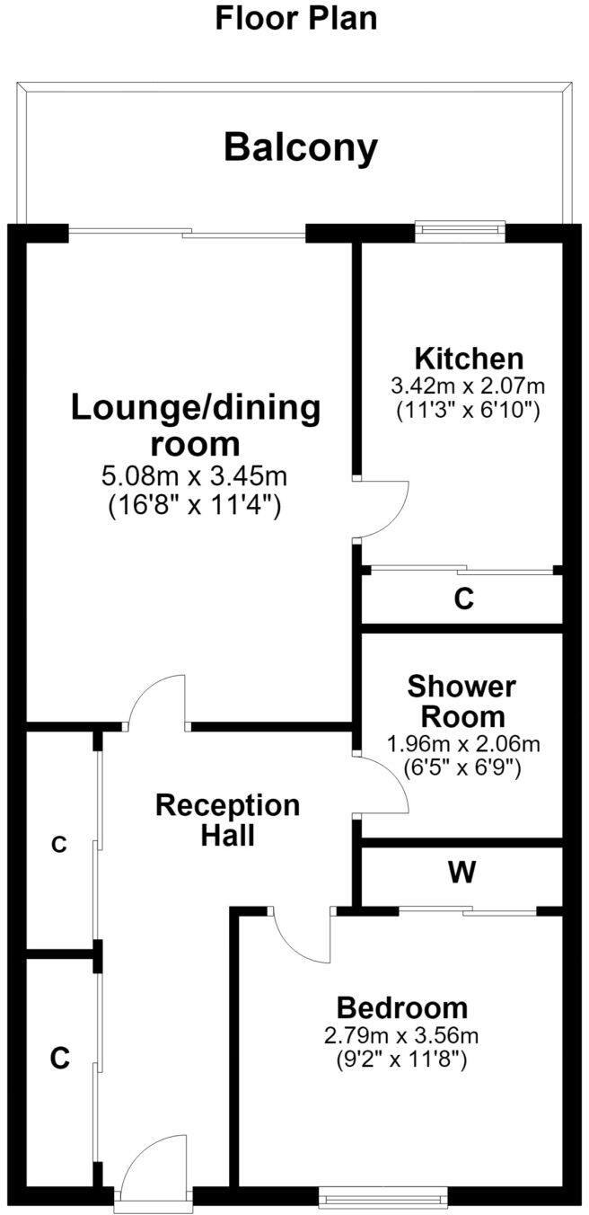 2 River View, 90 High Street, Ayr, KA7 1PY floorplan