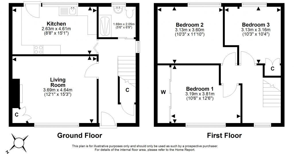 66 Craigour Crescent, Gilmerton, Edinburgh, EH17 7NR floorplan