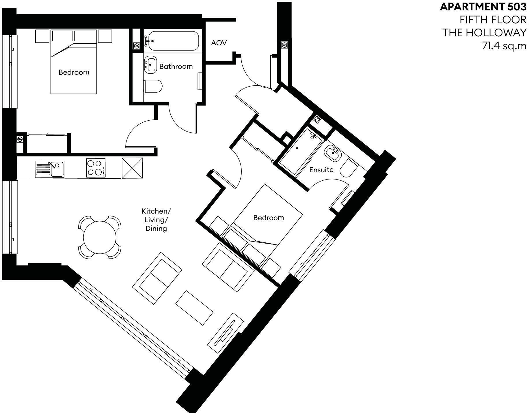 The Holloway, Blucher Street  floorplan