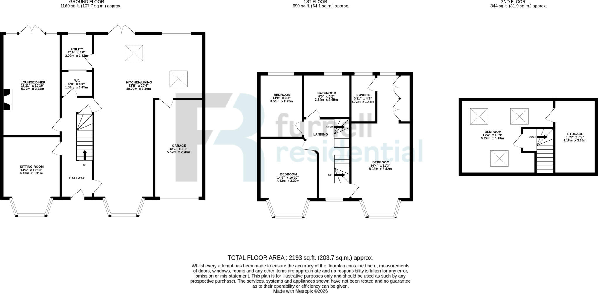Edgbaston Walk, Alwoodley, LS17 floorplan