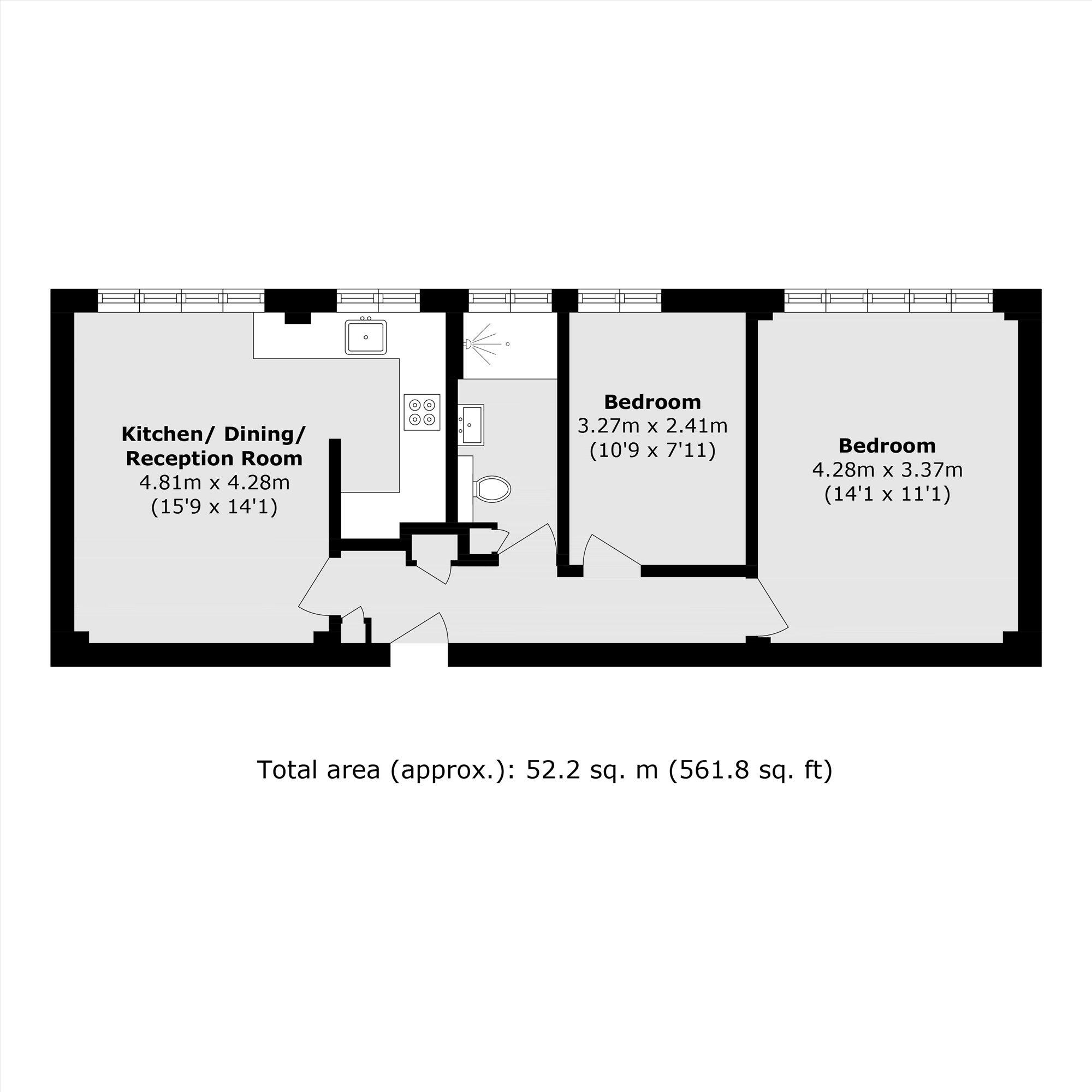 Acre Lane, Brixton floorplan