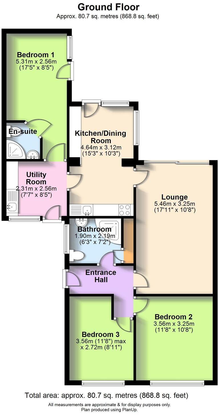 Hadley Gardens, Leegomery, TF1 floorplan