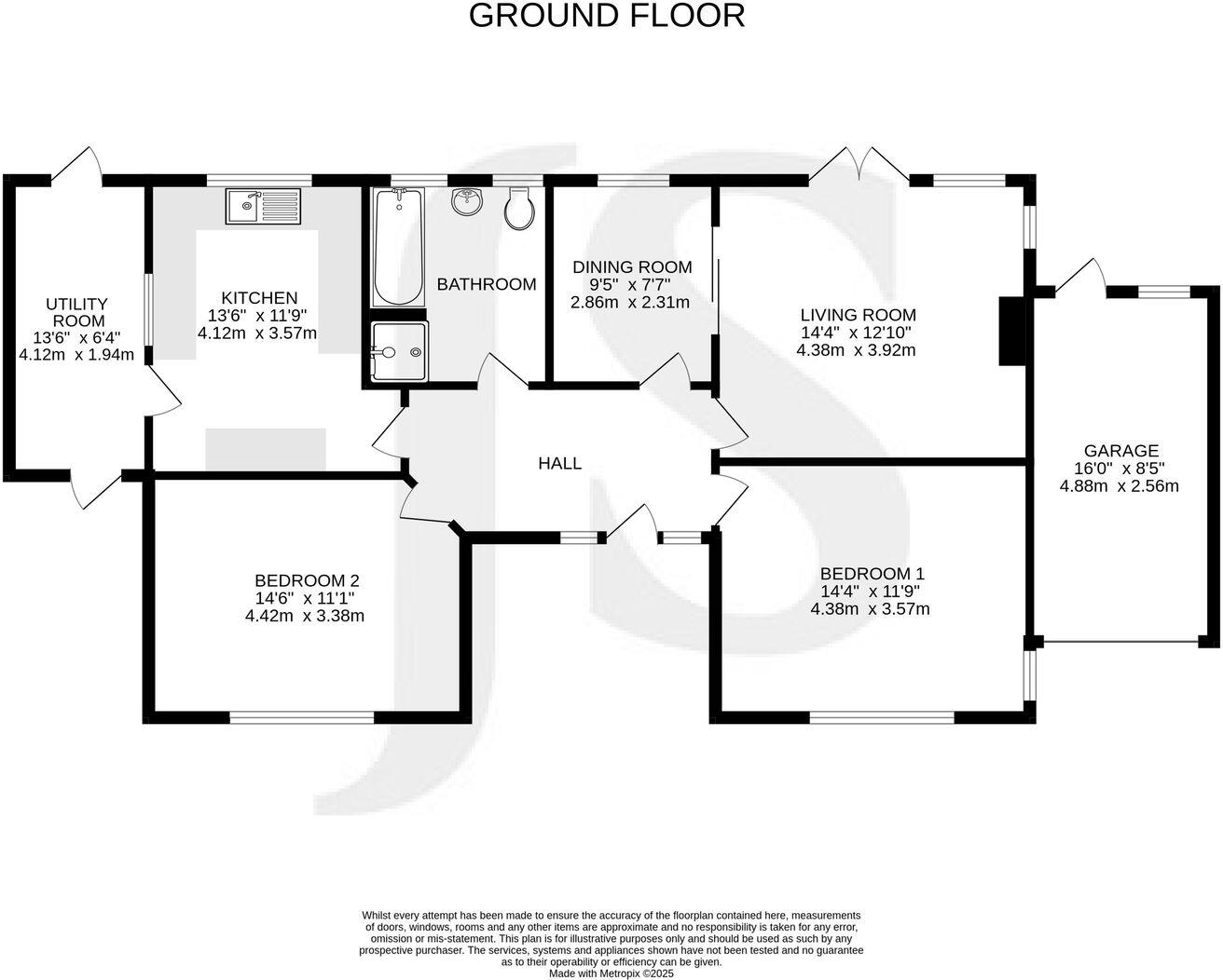 Allendale Avenue, Findon Valley, Worthing BN14 0AH floorplan