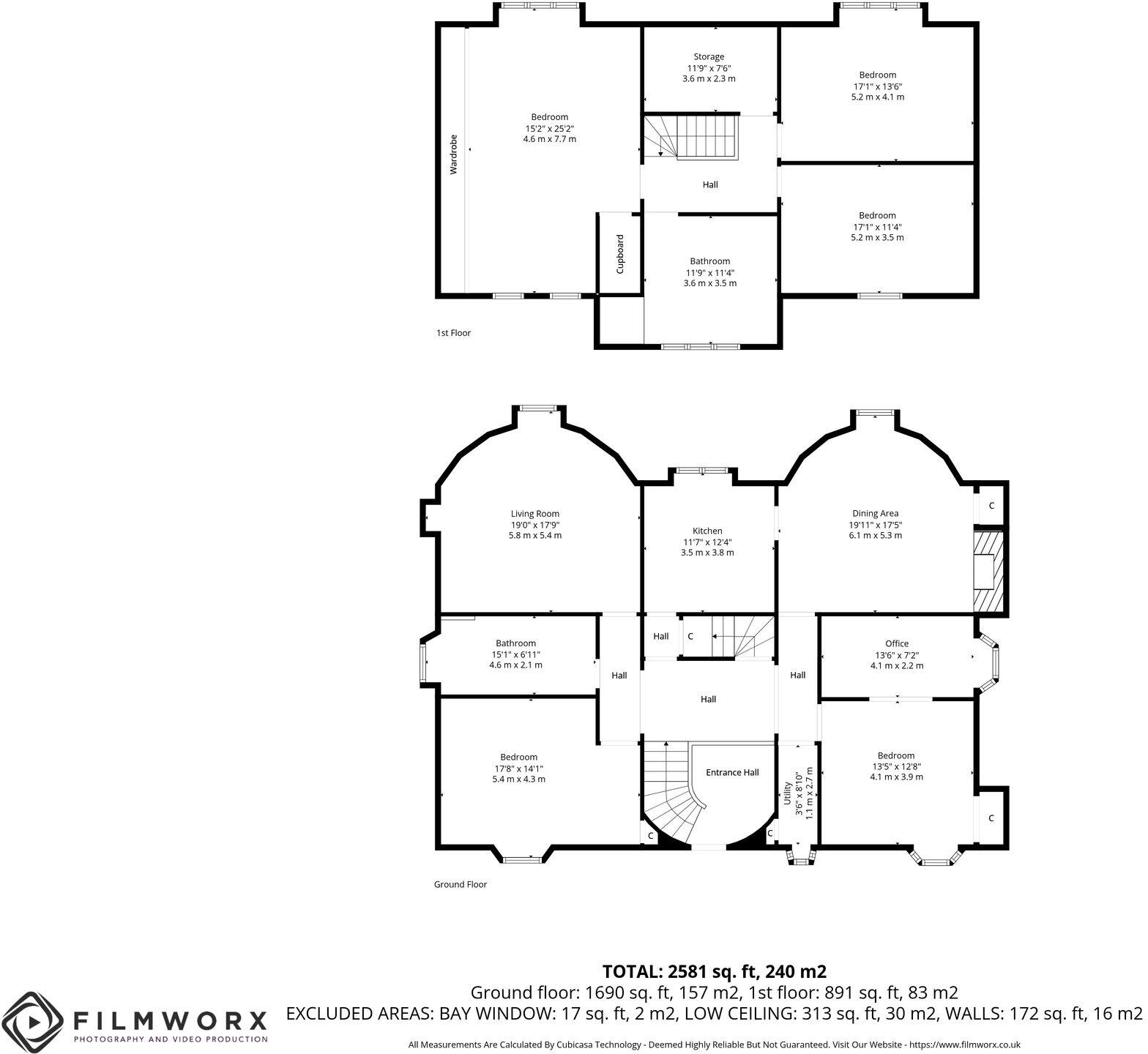 Clynder, Stroul Lodge, G84 floorplan