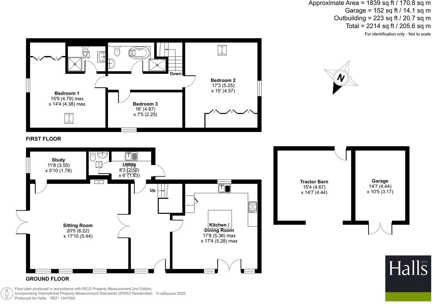 Kynaston, Kinnerley, near Oswestry. floorplan