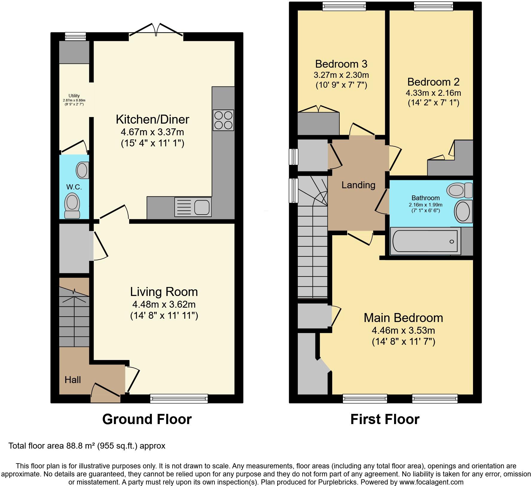 Harold Rowley Close, Telford, TF2 floorplan