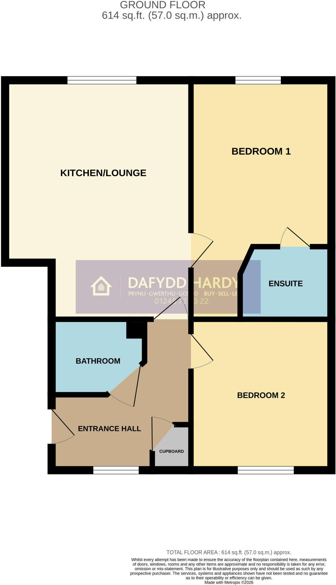Cysgod Y Bryn, Rhos on Sea, Colwyn Bay, Conwy, LL28 floorplan