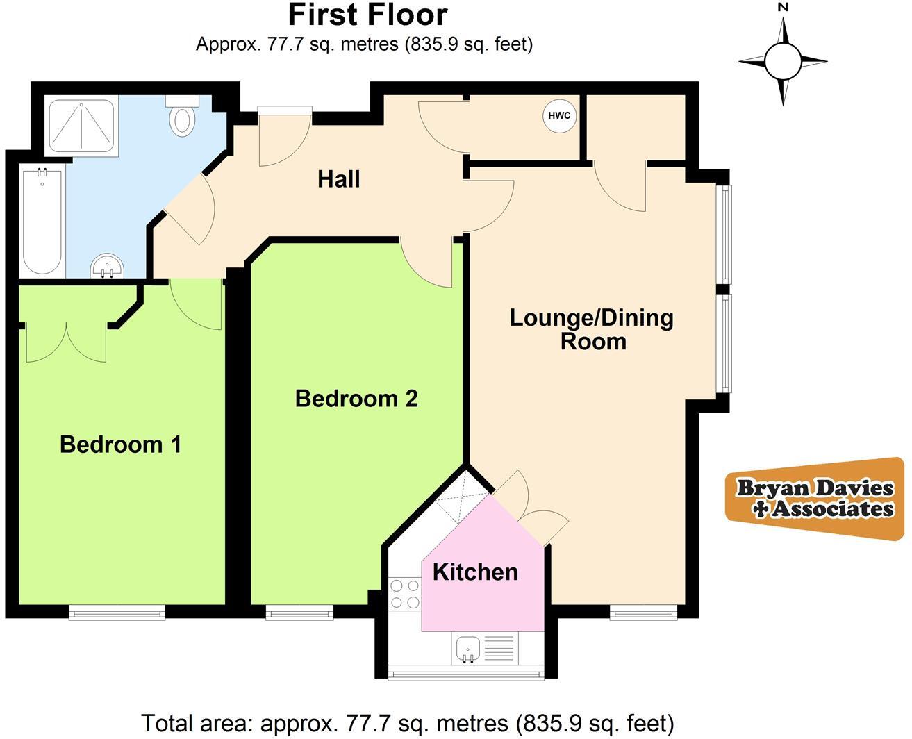 Clarence Road, Craig y Don, Llandudno floorplan