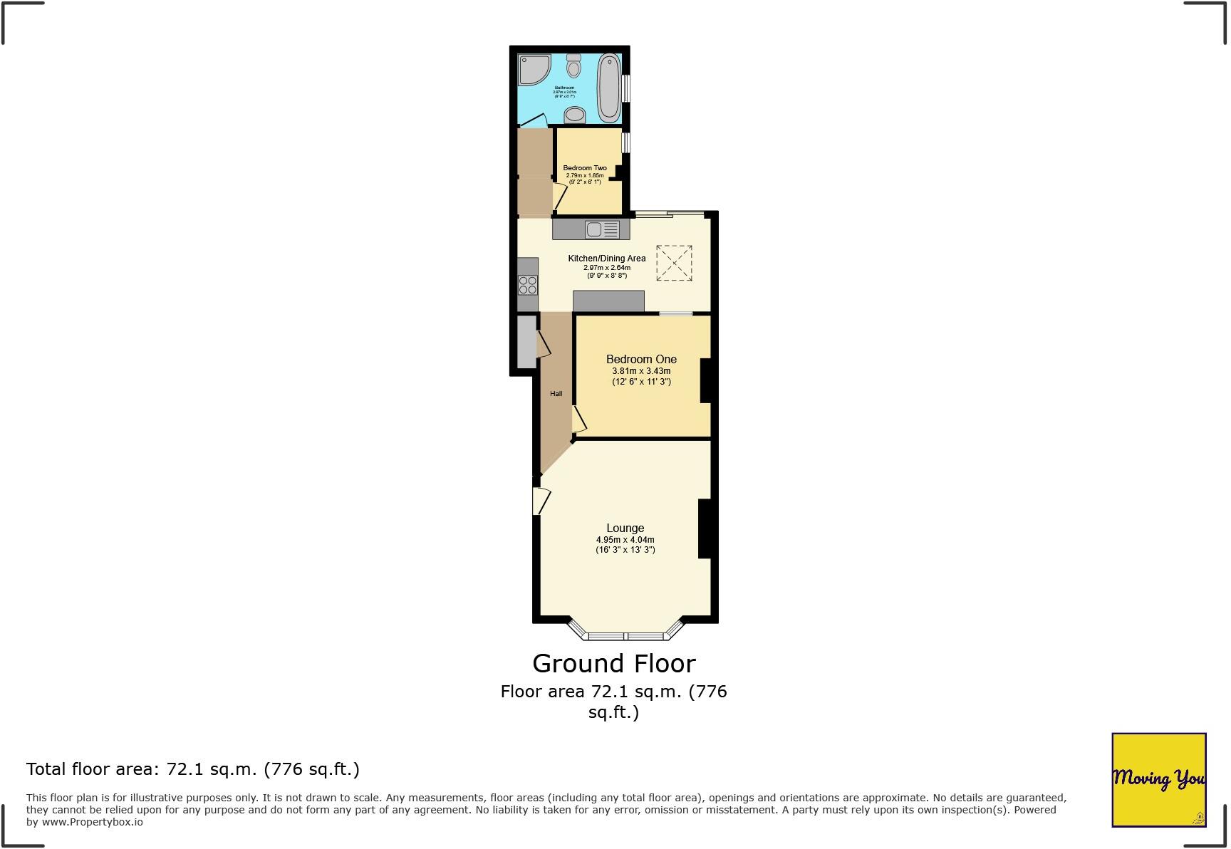 Ground Floor Flat, Grove Park, Brislington, Bristol, BS4 3LG floorplan