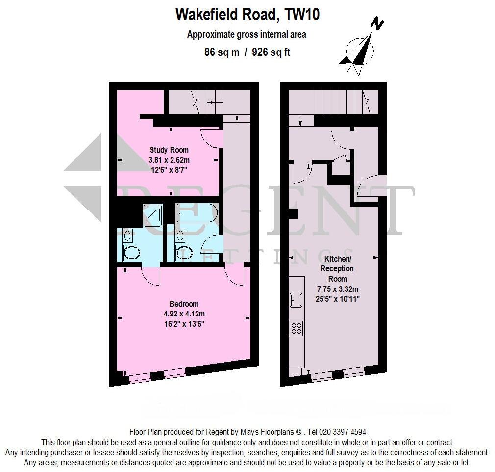 Wakefield Road, Richmond, TW10 floorplan