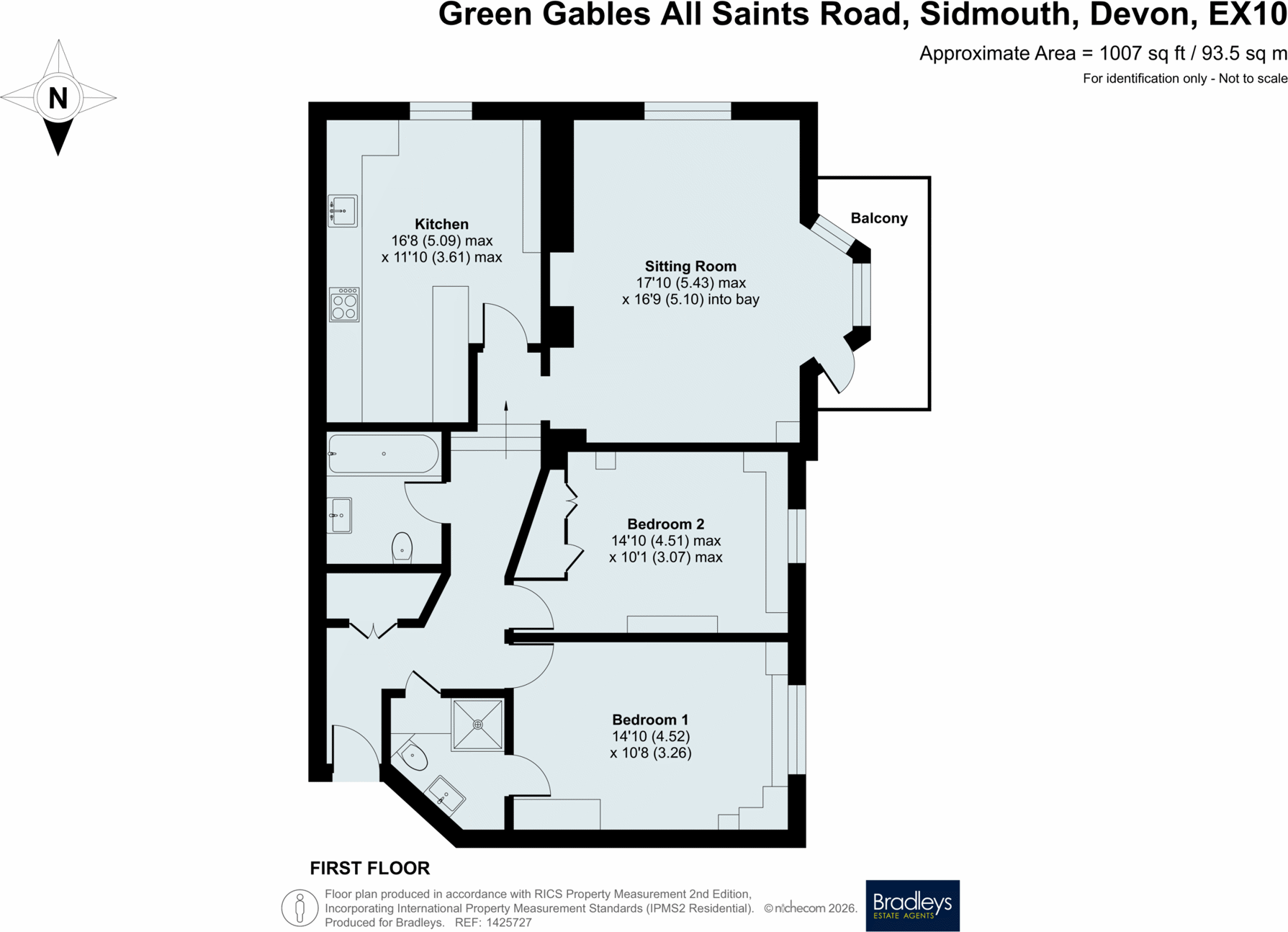 All Saints Road, Sidmouth, Devon floorplan