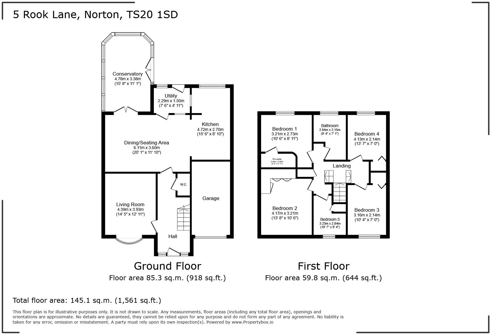 Rook Lane, Norton, Stockton-on-Tees, Durham, TS20 1SD floorplan
