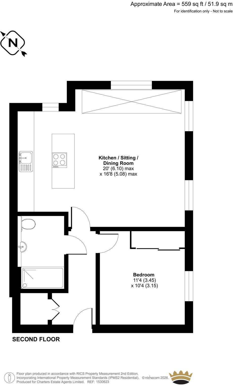 St Cross Road, St. Cross, Winchester, Hampshire, SO23 floorplan