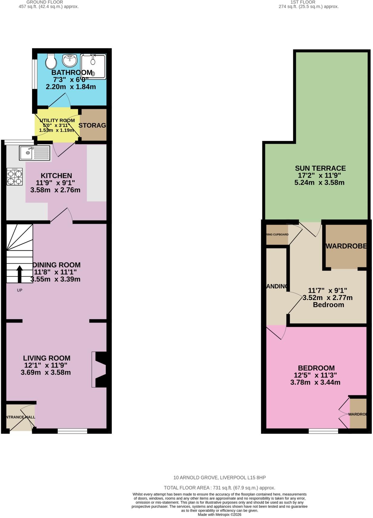 10 Arnold Grove floorplan