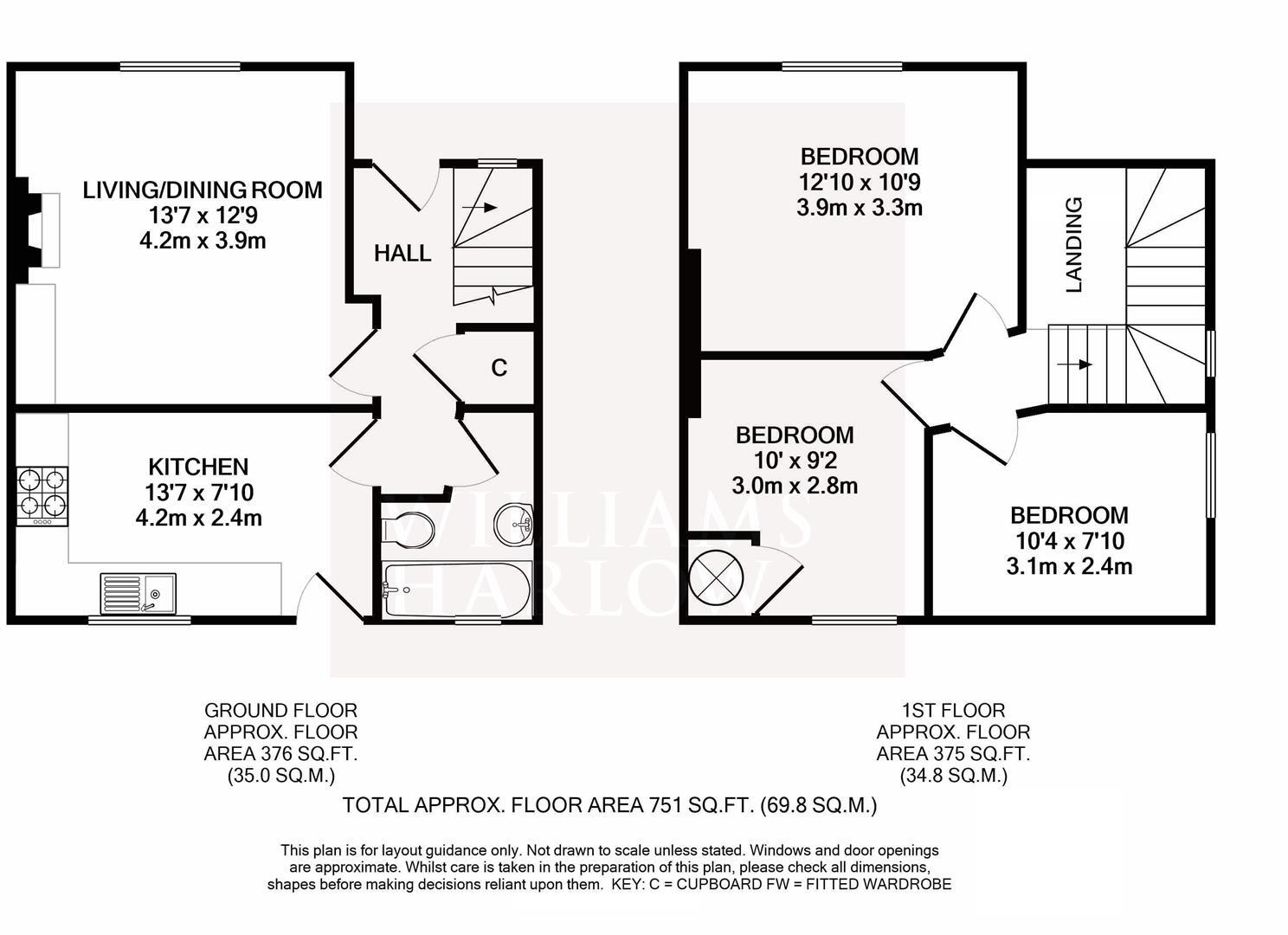 Reads Rest Lane, Tadworth floorplan
