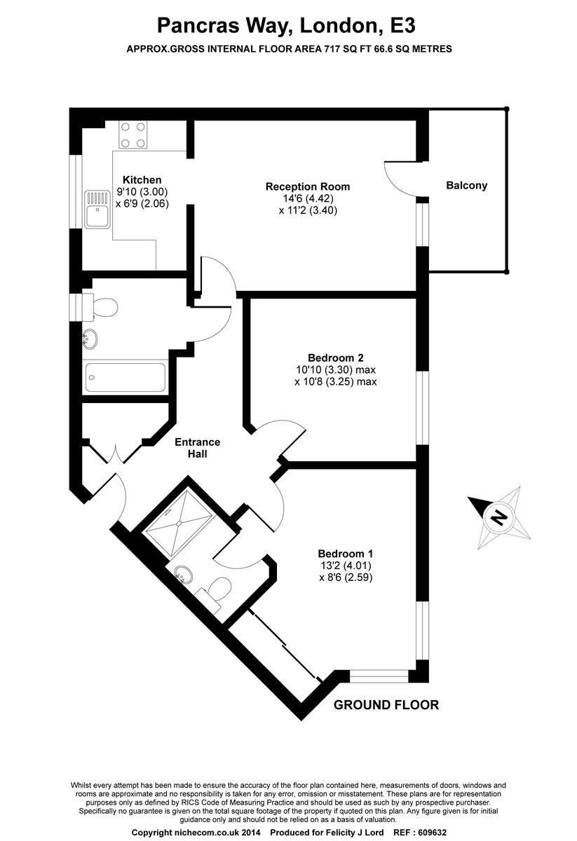 Pancras Way, London floorplan
