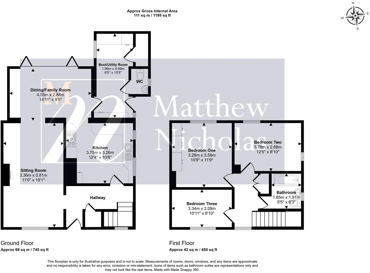 Queens Road, Wollaston, Northamptonshire floorplan