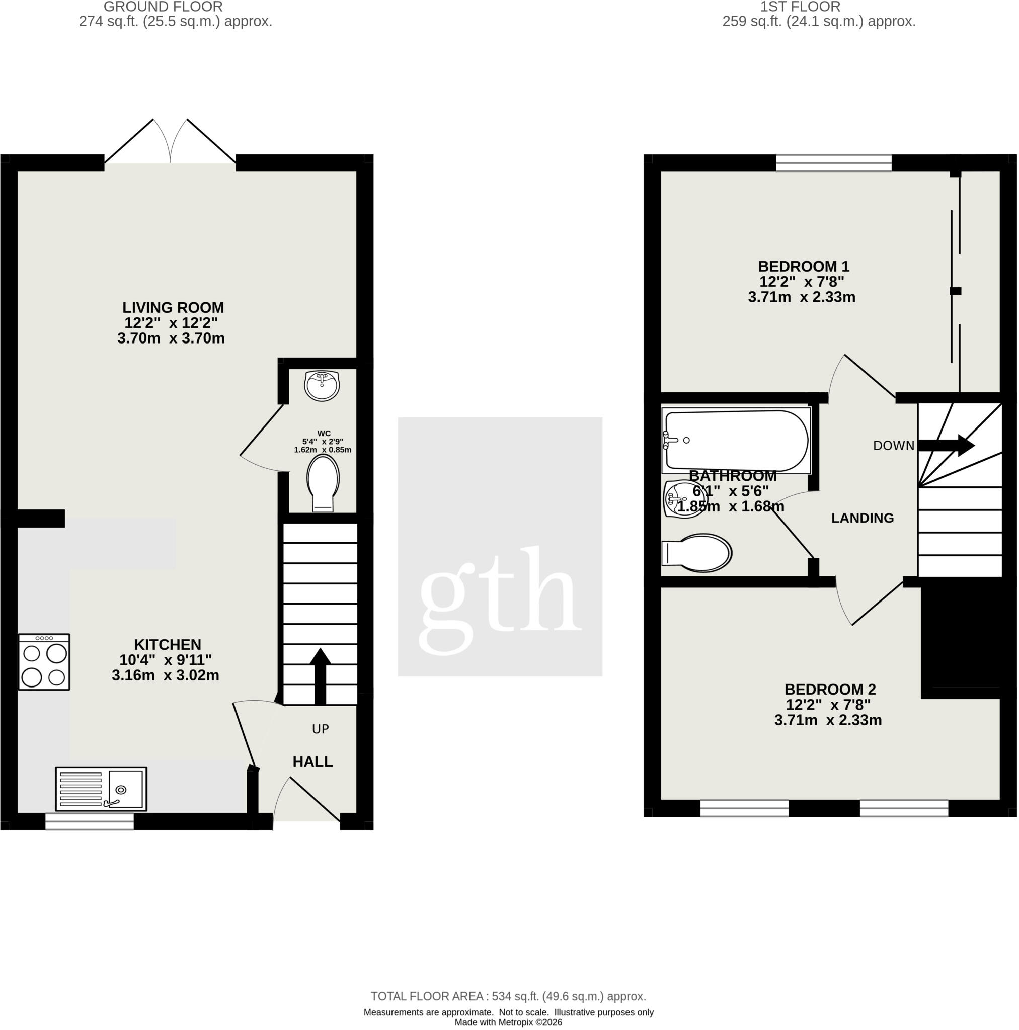Beaumont Road, Bridgwater, Somerset, TA6 floorplan