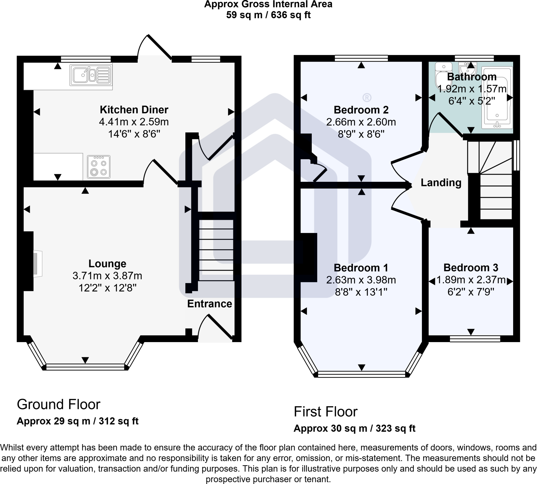 43 Hodder Avenue, Blackpool, FY1 6NS floorplan