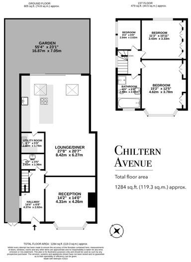 Chiltern Avenue, Bushey, WD23 floorplan