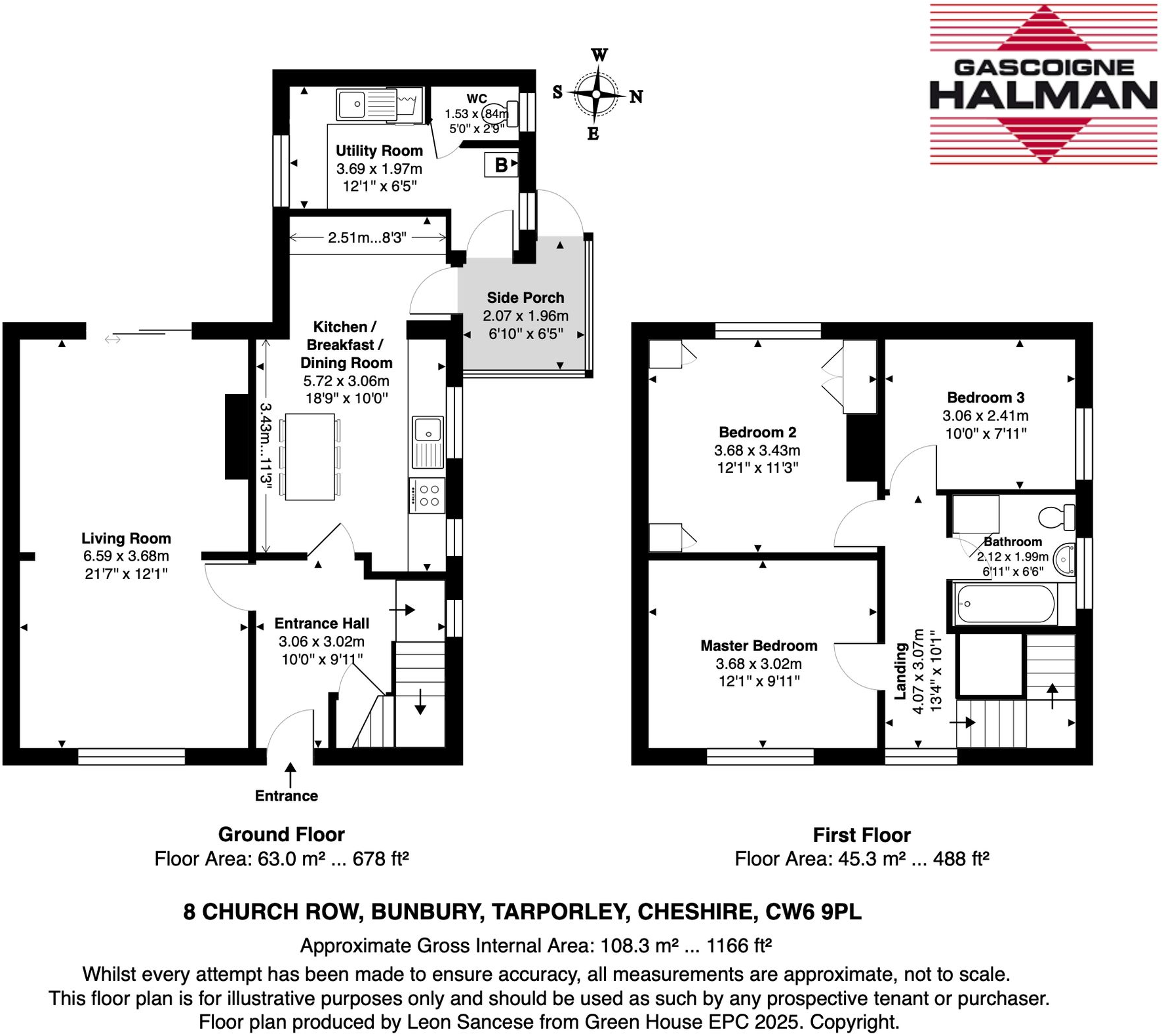 Church Row, Bunbury, CW6 floorplan
