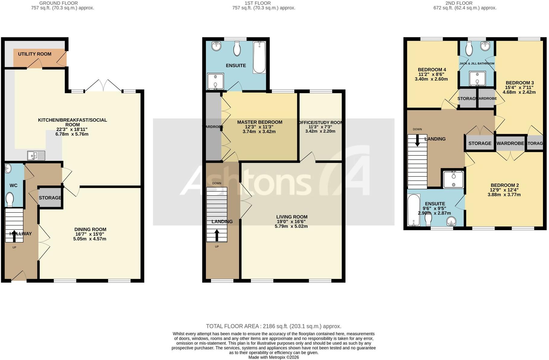 Winwick Park Avenue, Winwick, WA2 floorplan