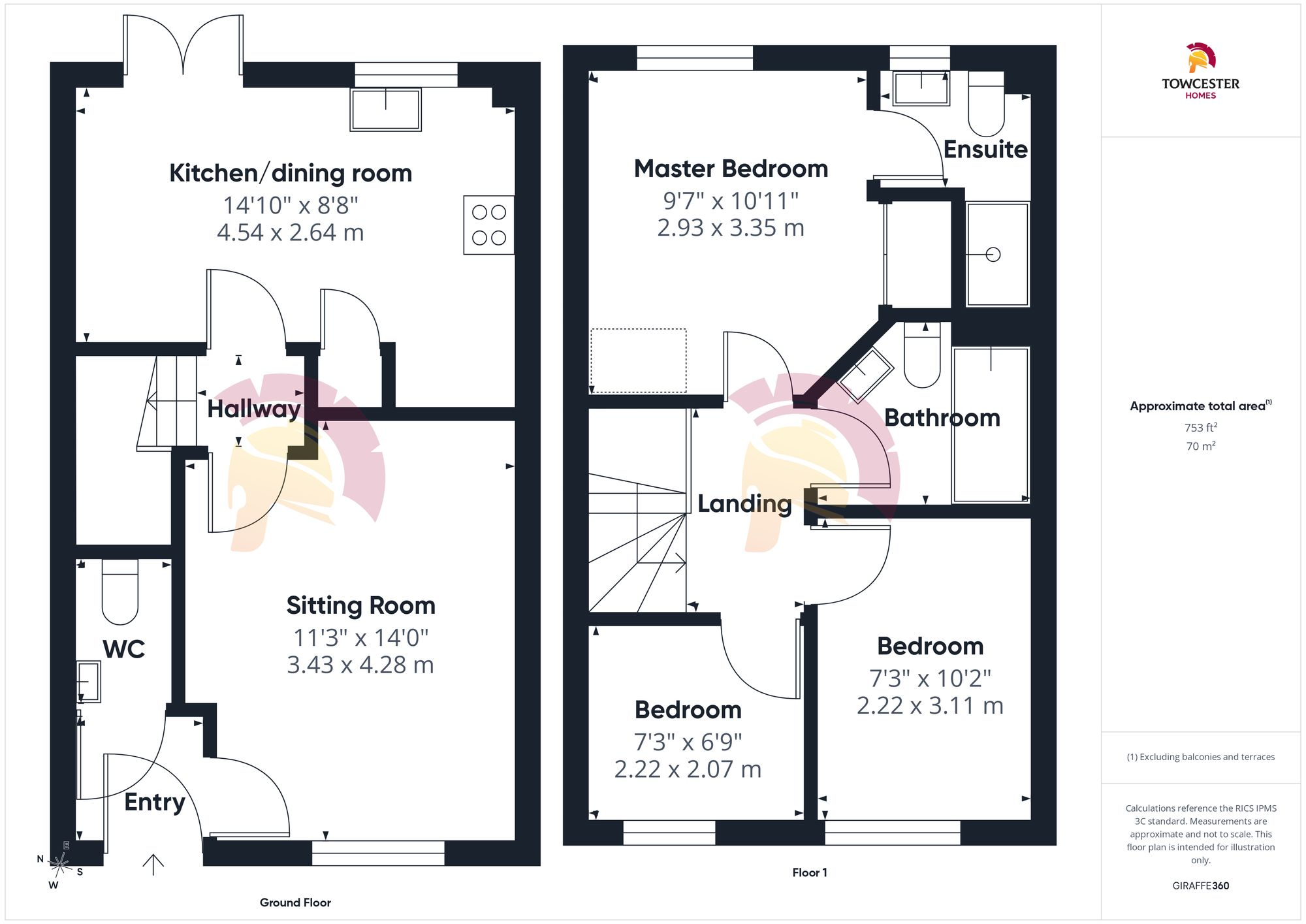 Saxon Way, Towcester, NN12 floorplan